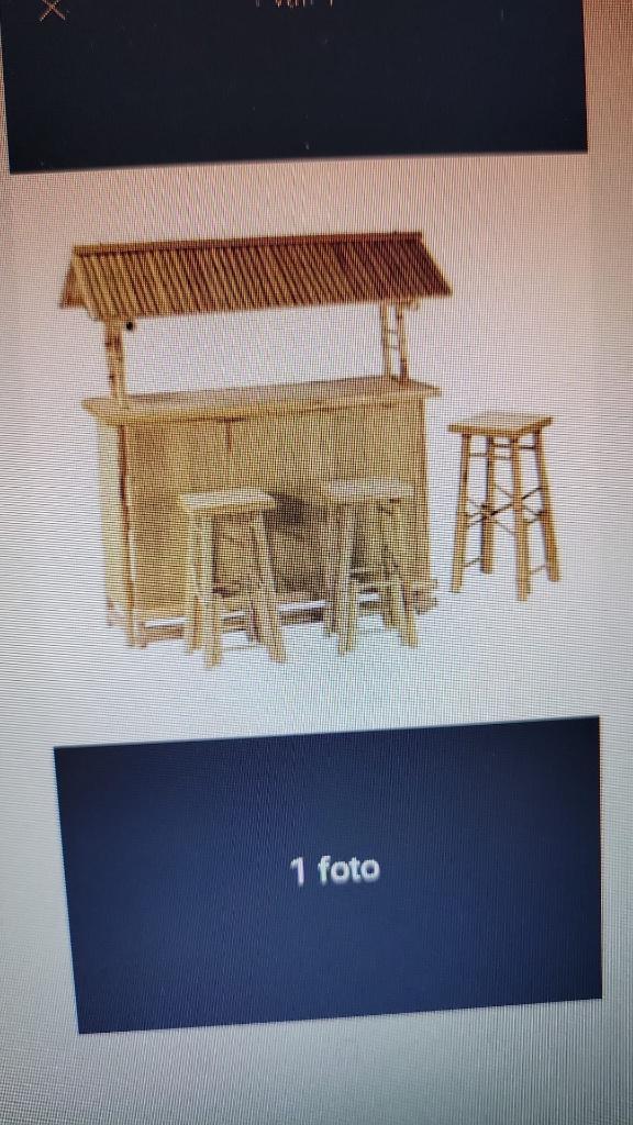 bamboe bar te koop 2 stuks, Ophalen, Zo goed als nieuw