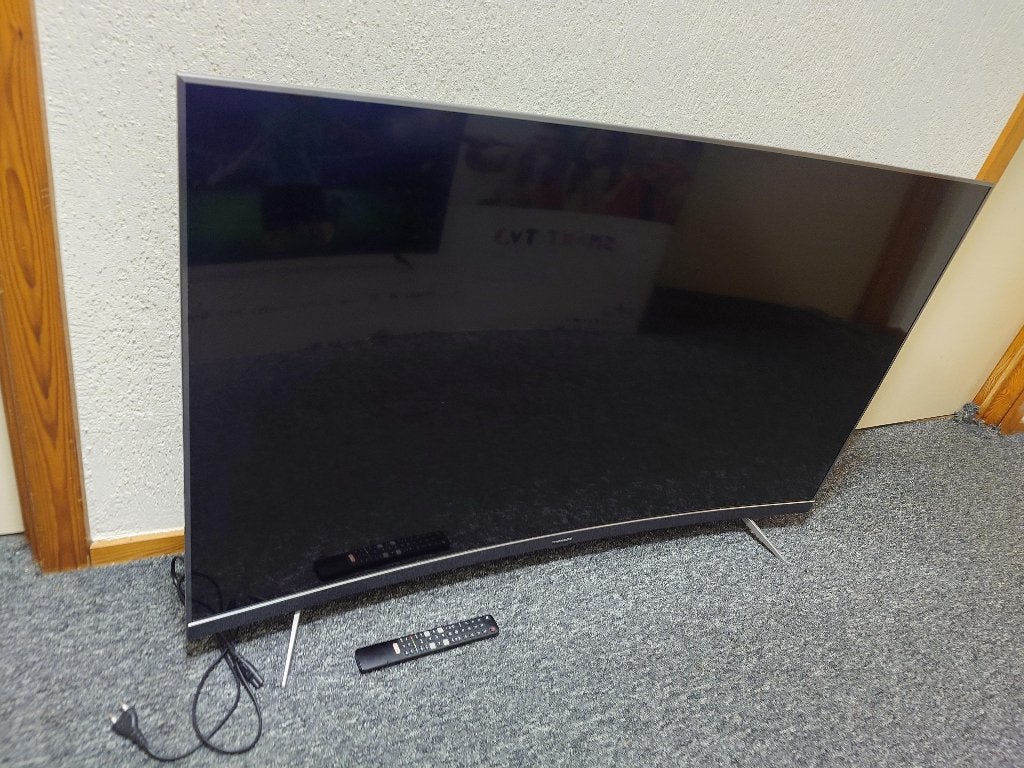 Thomson 55” Curved 4K HDR Smart TV, Audio, Tv en Foto, LED, 50 Hz, Zo goed als nieuw, 100 cm of meer