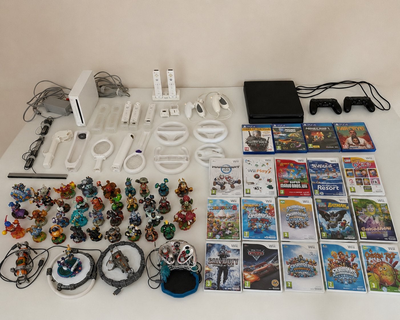 gamecollectie te koop -PS4, Wii, Skylanders, games & meer, Nintendo, Enlèvement, Utilisé, PlayStation