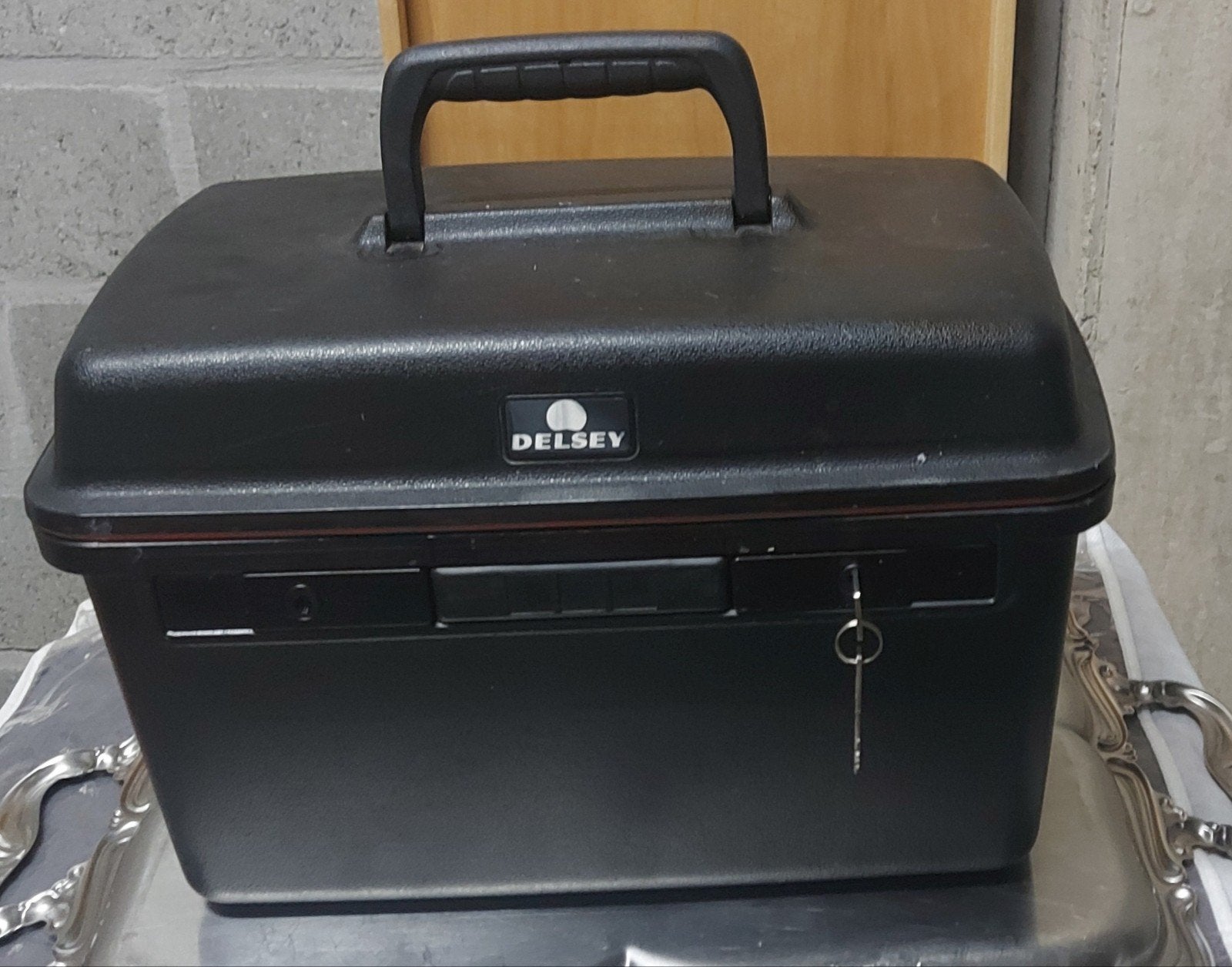 beautycase Delsey zwart, Ophalen, Gebruikt, Zwart