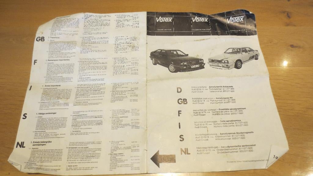 votex voorbumper audi 80 , audi coupe, Ophalen, Audi