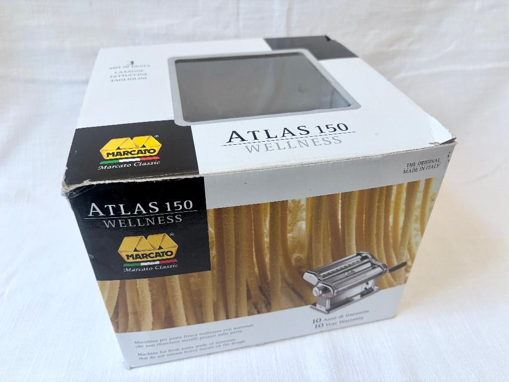 Marcato - Machine à pâtes - Atlas 150 WELLNESS, Maison & Meubles, Cuisine | Ustensiles de cuisine, Neuf, Machine à pâtes, Autres marques
