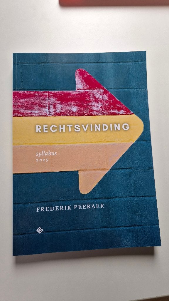 Syllabus Rechtsvinding, Boeken, Ophalen of Verzenden, Nieuw, Hoger Onderwijs, Peeraer