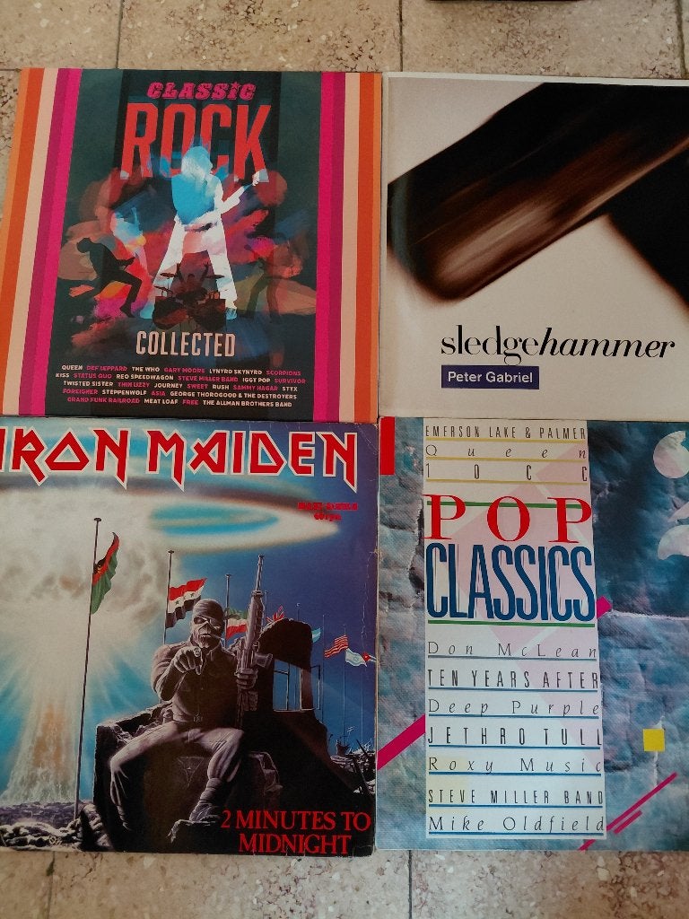 Compilatie lp's +maxi singles, CD & DVD, Vinyles Singles, Comme neuf, Autres genres, Enlèvement, Housse de protection extérieure