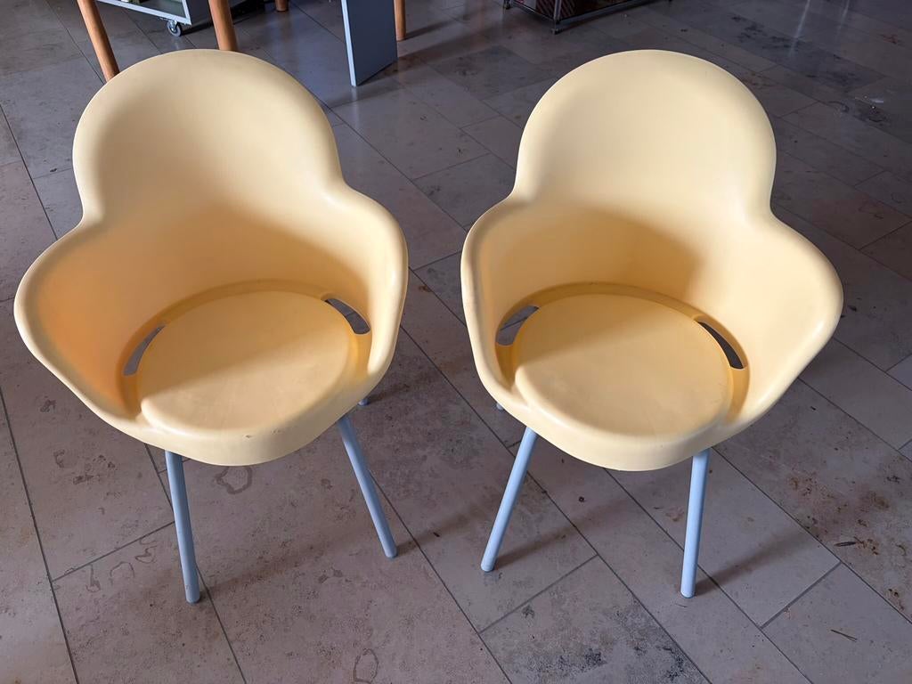 Set van 2 kuipstoelen, Ophalen, Kunststof, Gebruikt, Twee