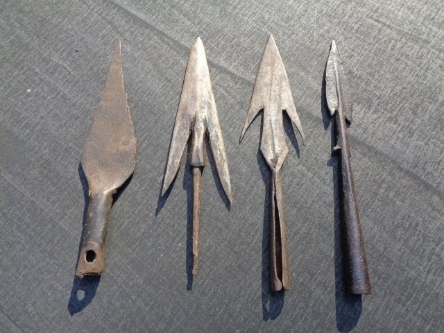 Antiek , kunst , speer punten hand arbeid , kolonist, Enlèvement ou Envoi
