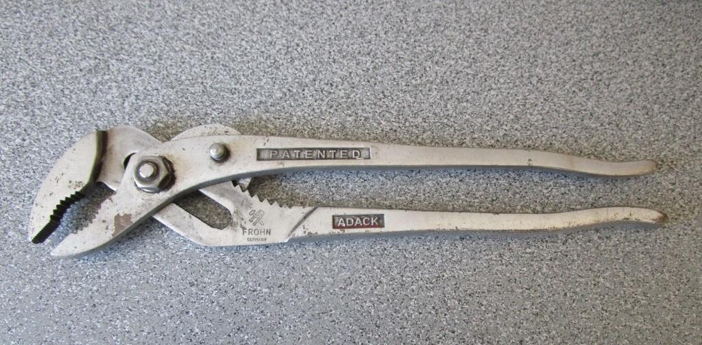 Vintage verstelbare tang pijptang waterpomptang ADACK, Ophalen of Verzenden, Gebruikt
