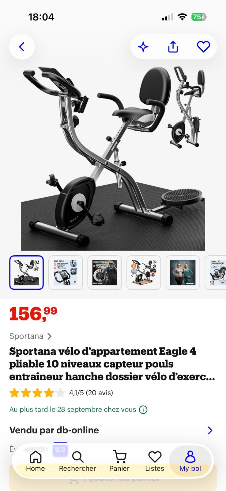 Velo d’appartement, Sports & Fitness, Enlèvement, Comme neuf
