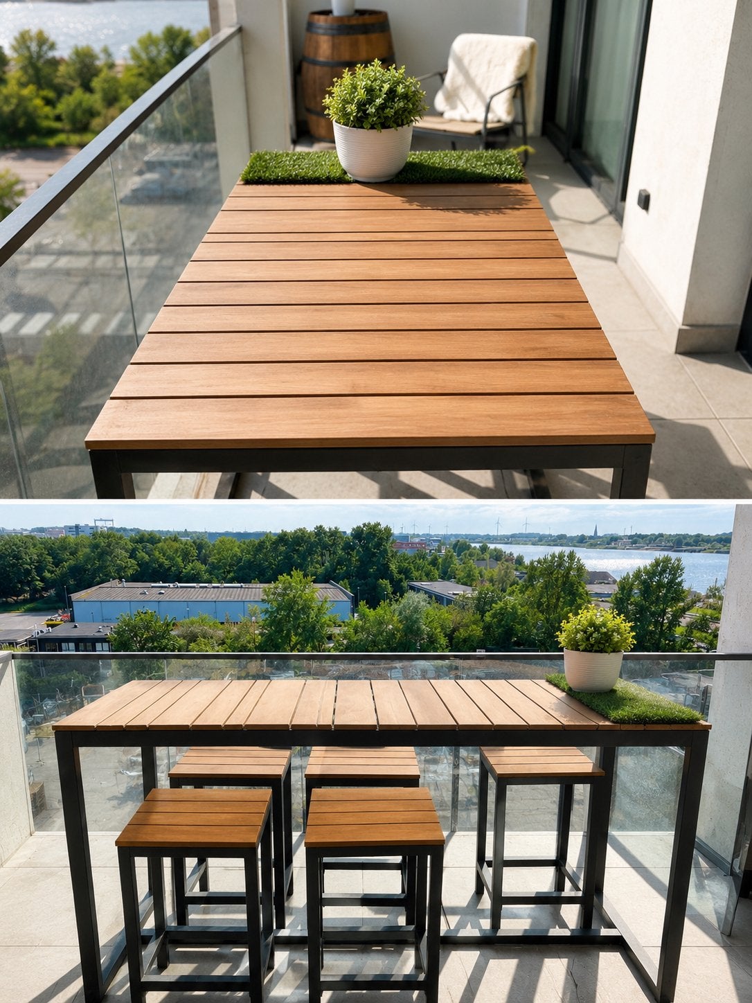 Bartafel set, Tuin en Terras, Terrasdelen en Vlonders, Gebruikt, Hout, Ophalen
