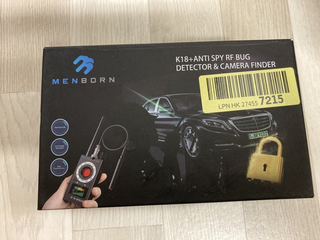 Détecteur de bogues RF Anti Spy K18 —caméra et de suivi GPS, Enlèvement, Neuf
