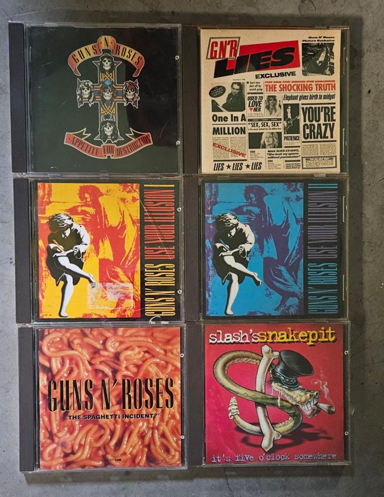 Lot 6 cd's Guns 'N Roses en Slash, Cd's en Dvd's, Ophalen of Verzenden