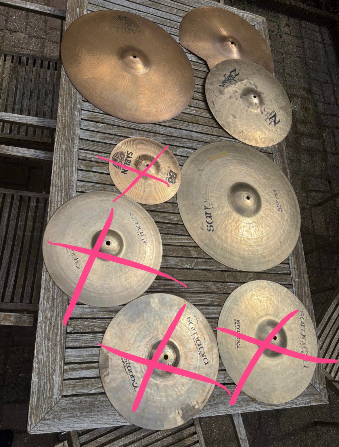 Mehmet Istanbul, Sabian, drumbekkens & accessoires, Ophalen, Gebruikt