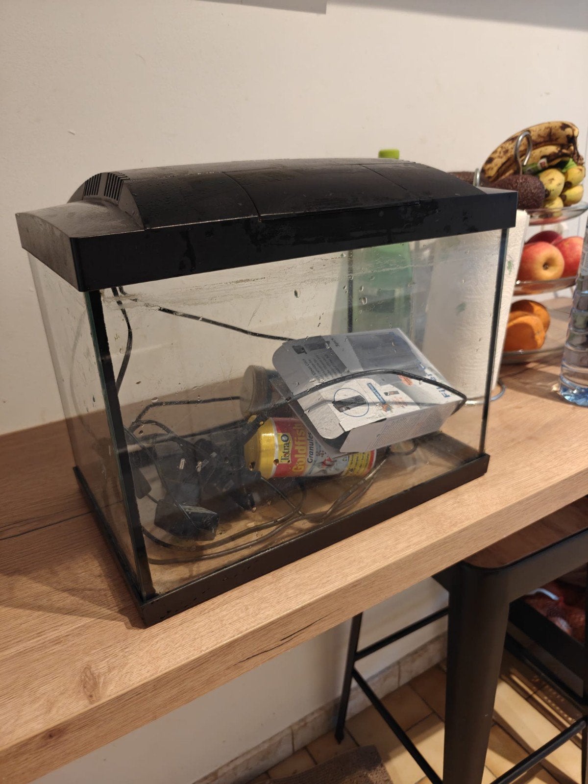 Aquarium 35 X 25 avec filtre (et recharge), Animaux & Accessoires, Enlèvement, Pompe