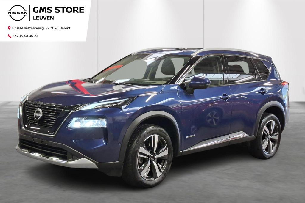 Nissan X-TRAIL e-POWER 2WD Tekna, Auto's, Stof, Gebruikt, Blauw, Bedrijf