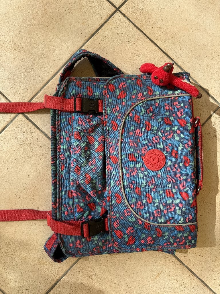 Cartable Kipling pour l'école primaire ou les loisirs, Enlèvement, Utilisé