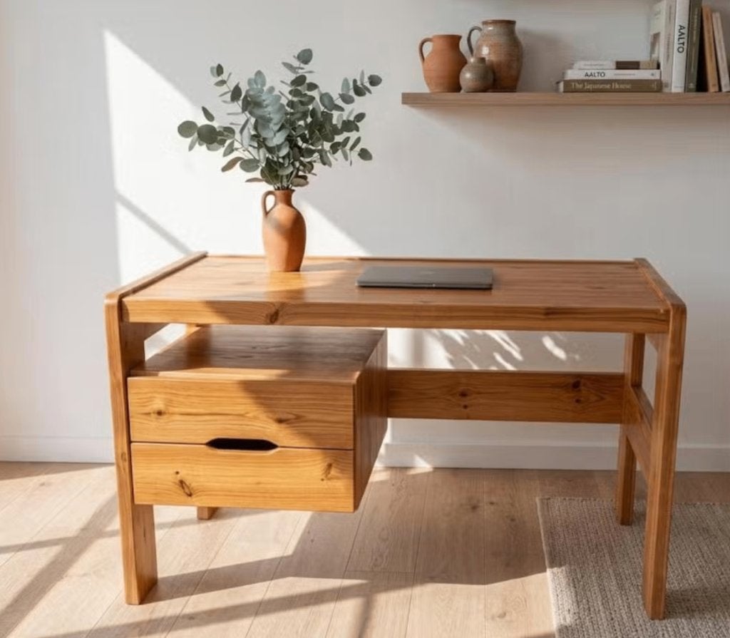 vintage scandinavisch bureau, Huis en Inrichting, Bureaus, Scandinavisch, Ophalen, Gebruikt