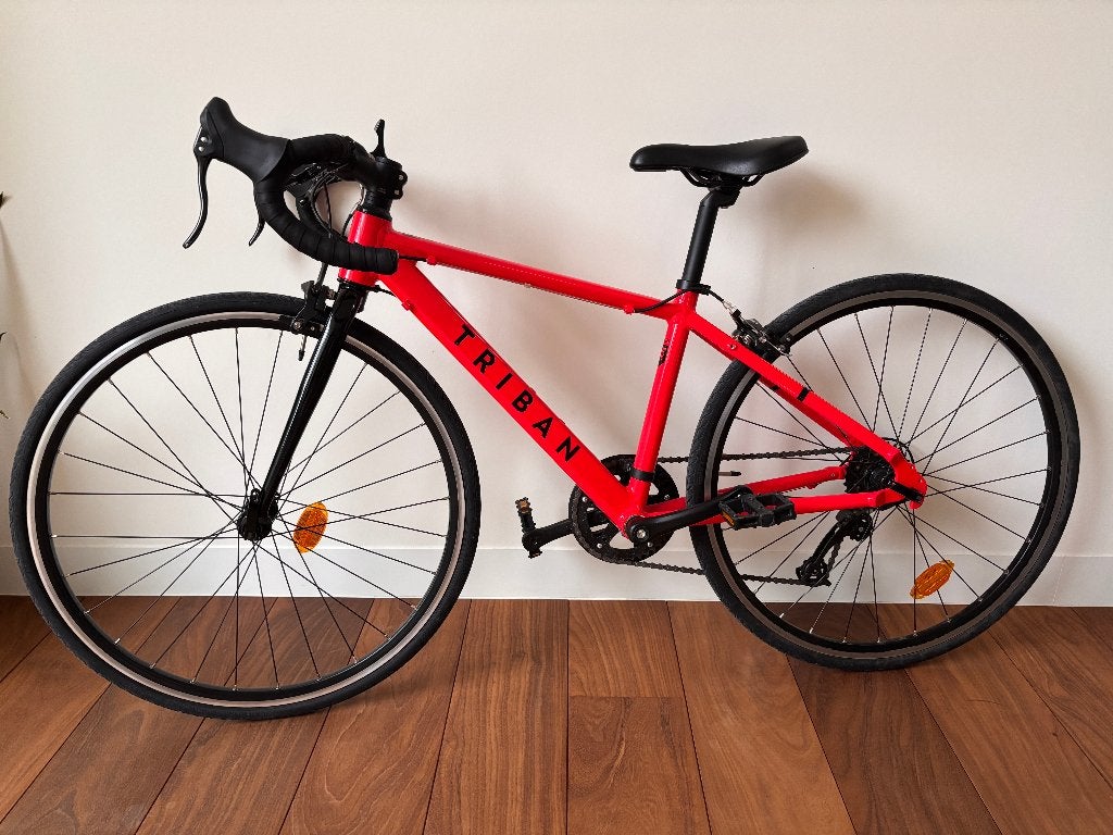 Kinder koersfiets 26 inch, Triban, Frein sur jante, 26 pouces ou plus, Frein à main