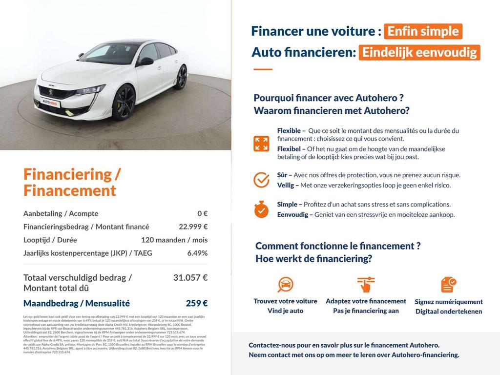 Peugeot 508 1.6 Hybrid PSE (année de construction 2021), 360 ch, Achat, Euro 6, https://public.car-pass.be/vhr/50864d0e-1035-4f7d-9e77-4e234b78273d
