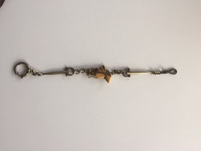 ZEER OUDE HORLOGEKETTING + 100 JAAR, Ophalen of Verzenden, Gebruikt