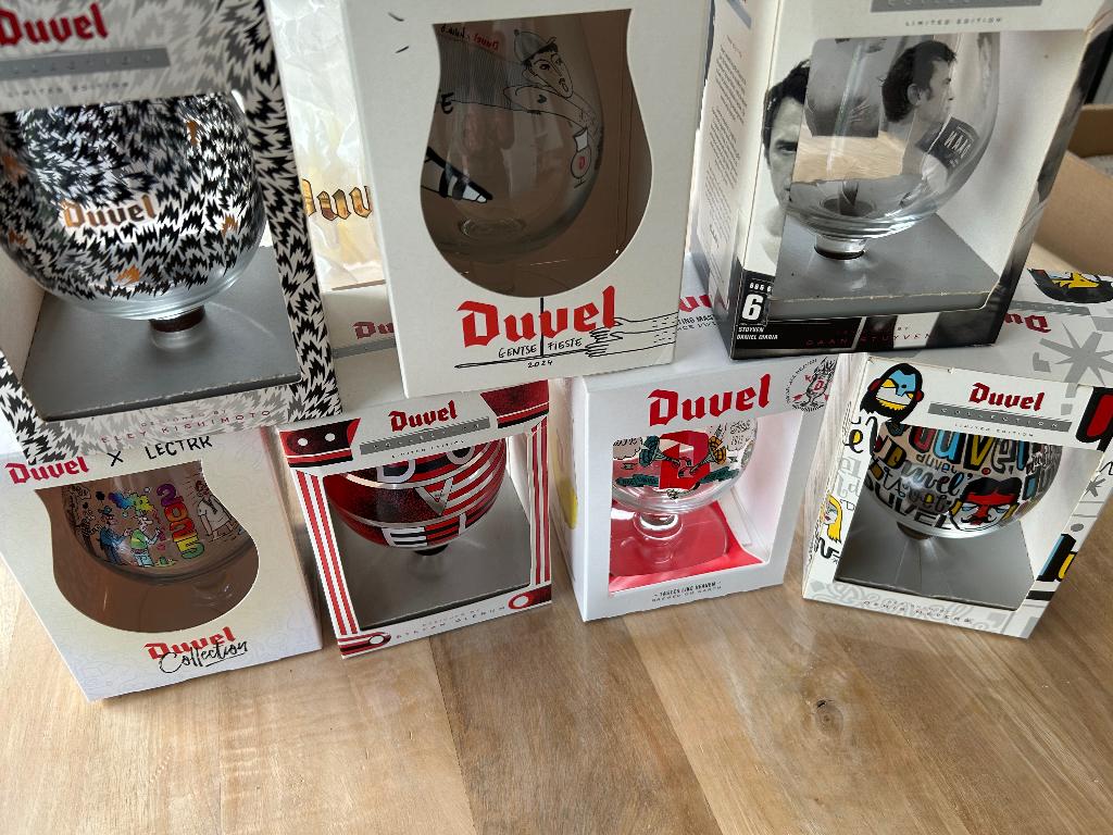 Duvel glazen ( lot ), Ophalen, Zo goed als nieuw, Bierglas