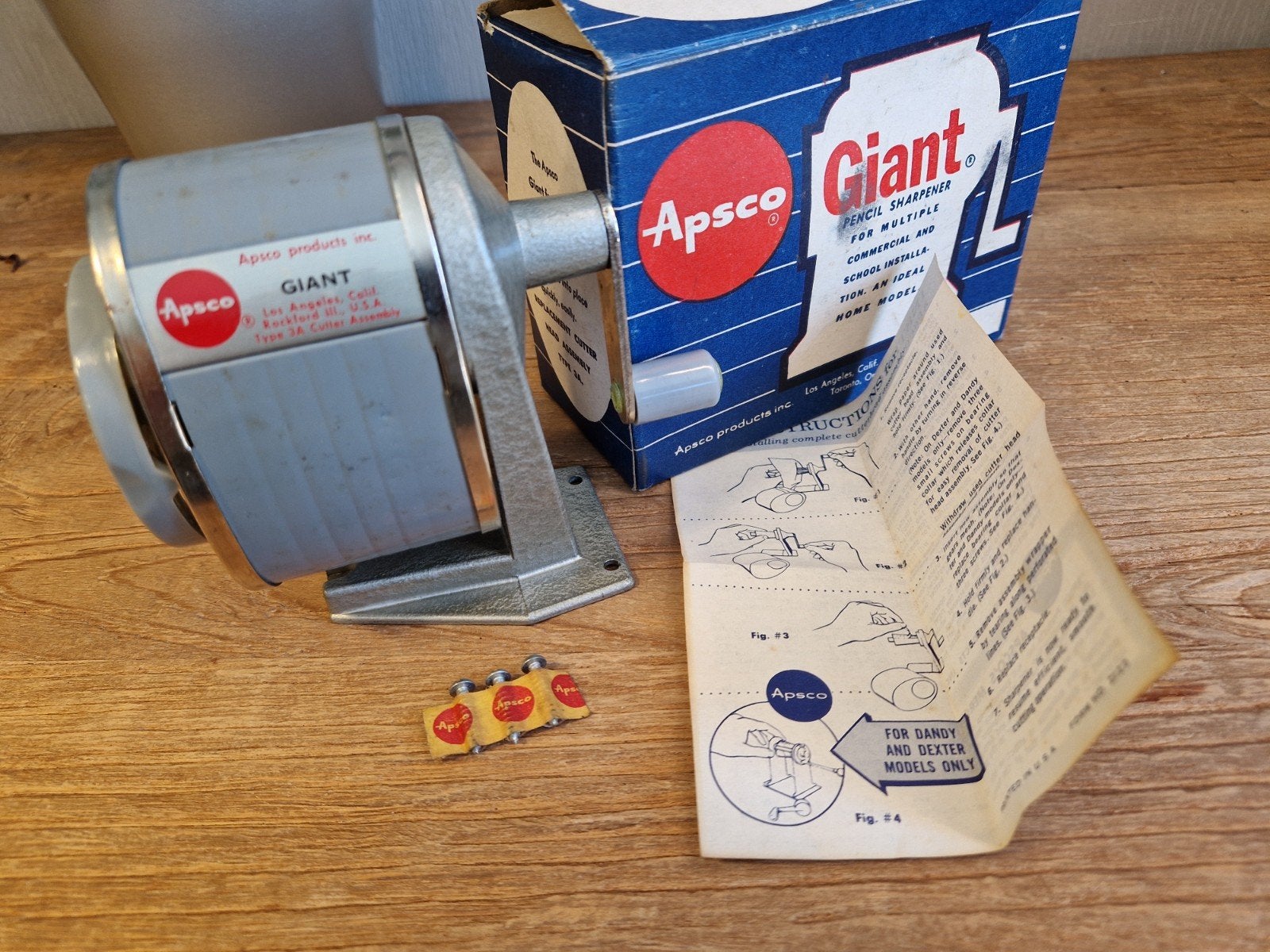 Vintage potloodslijper Apsco Giant, Antiek en Kunst, Ophalen of Verzenden