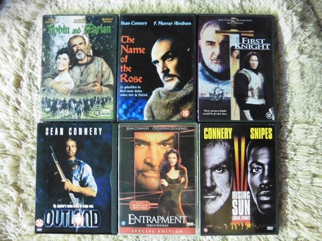 Sean Connery Film Pakket (6 dvd's) Pakketprijs, Cd's en Dvd's, Ophalen of Verzenden, Zo goed als nieuw, Engels, Nederlands