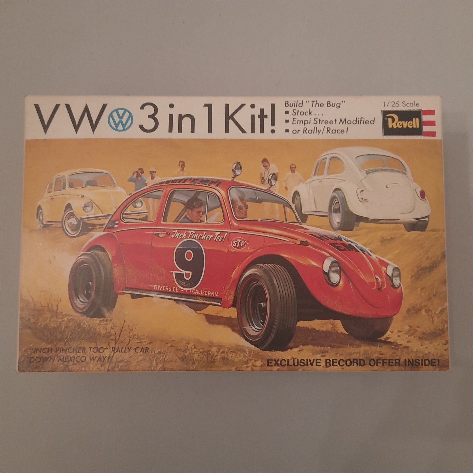 KIT DE MAQUETTE REVELL 1:25 * VW 3en1 BEETLE * VINTAGE * NOU, Neuf, Voiture, Revell, Plus grand que 1:32
