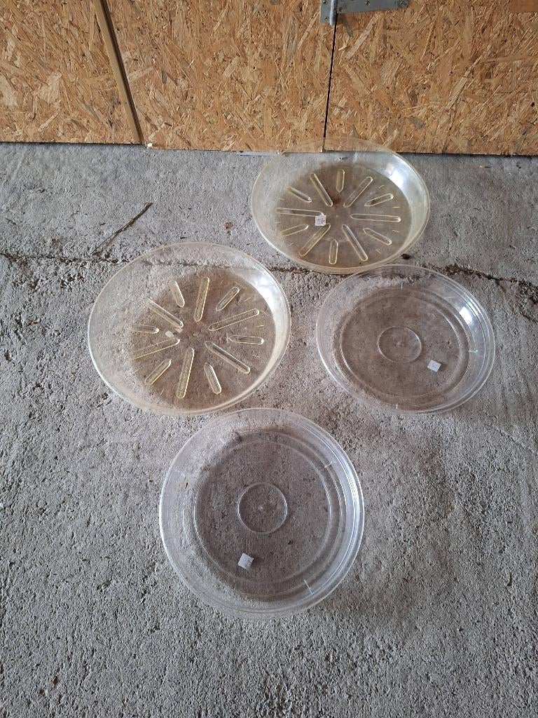 4 PVC-subpotten, Tuin en Terras, Bloempotten, Ophalen, Kunststof, Gebruikt, 40 cm of meer