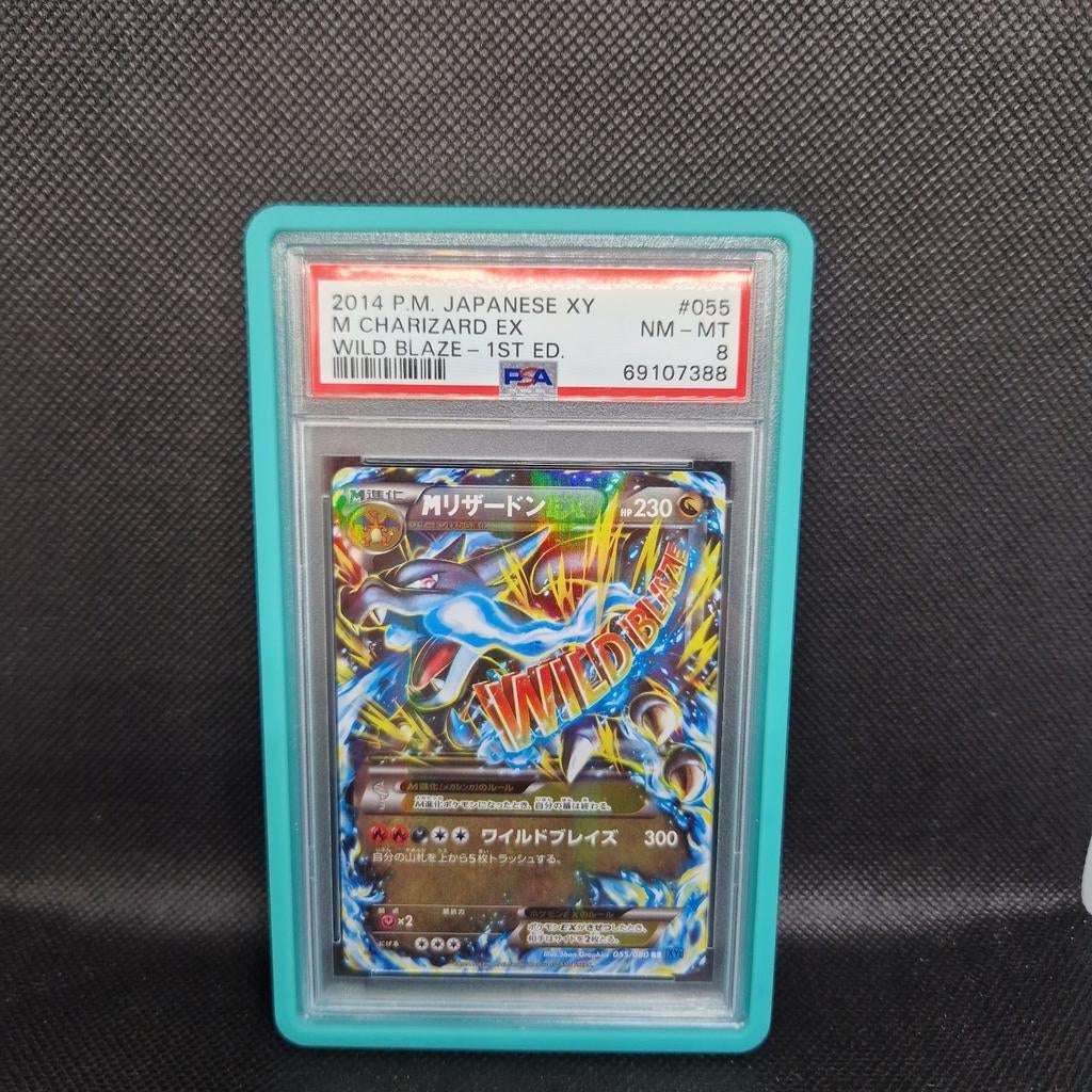 M Charizard EX Wild Blaze 1st Edition Jap XY PSA 8, Ophalen of Verzenden