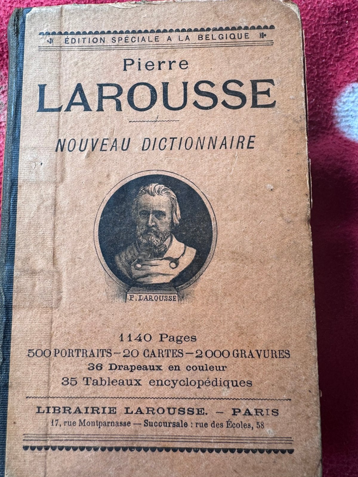 Zeer oud Frans woordenboek Pierre Larousse, Gelezen, Frans, Overige uitgevers, Ophalen of Verzenden