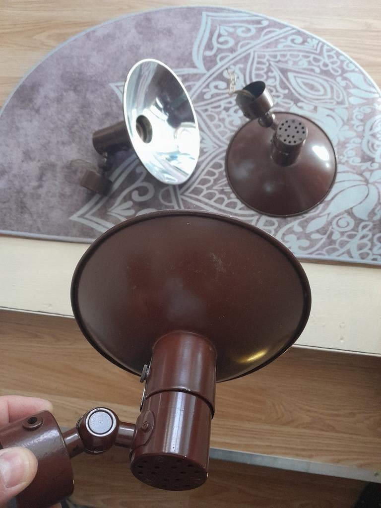 Antieke lampen/spots (samen 25€), Ophalen of Verzenden, Gebruikt