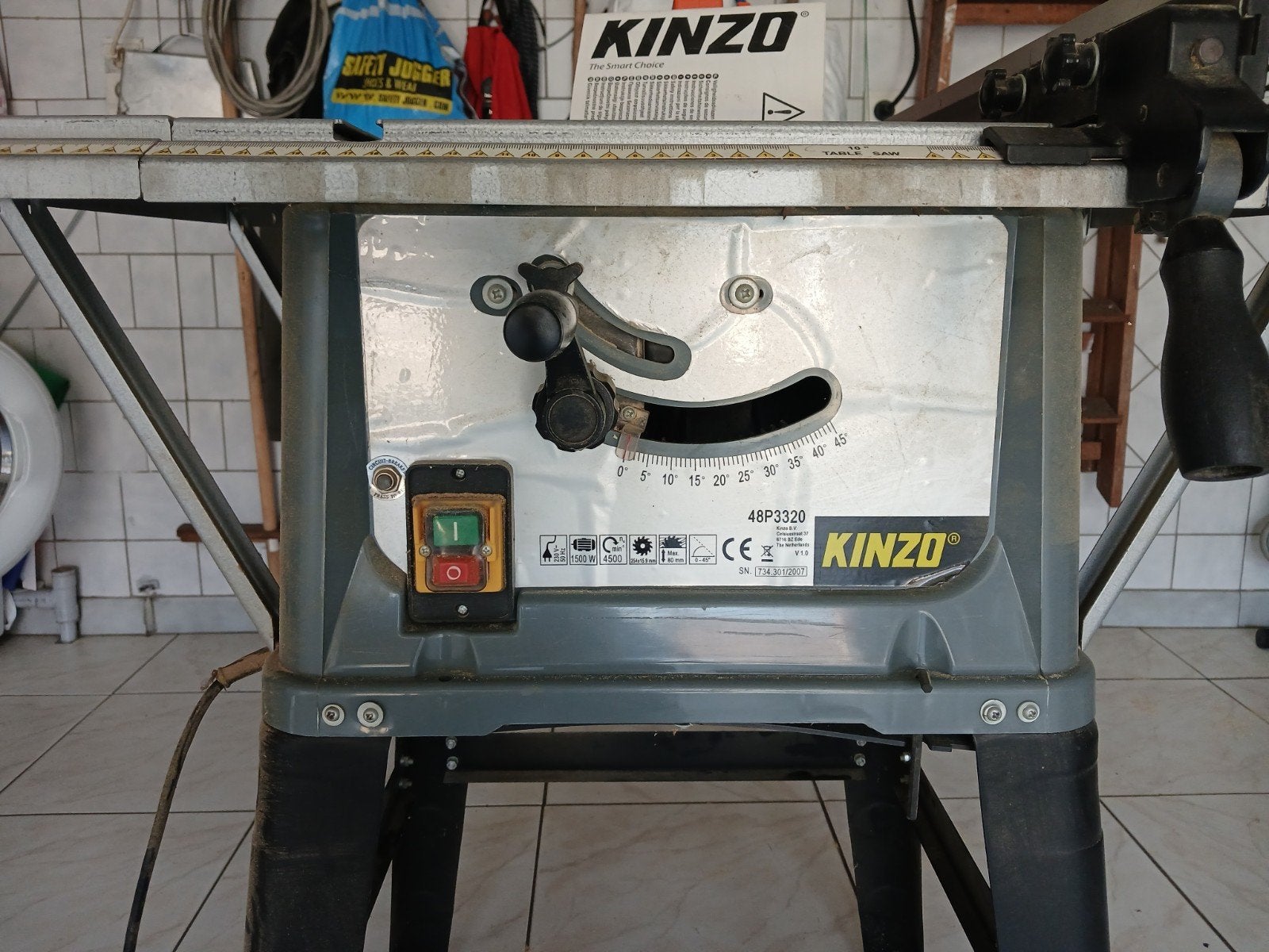 zaagtafel kinzo, Ophalen, Zo goed als nieuw