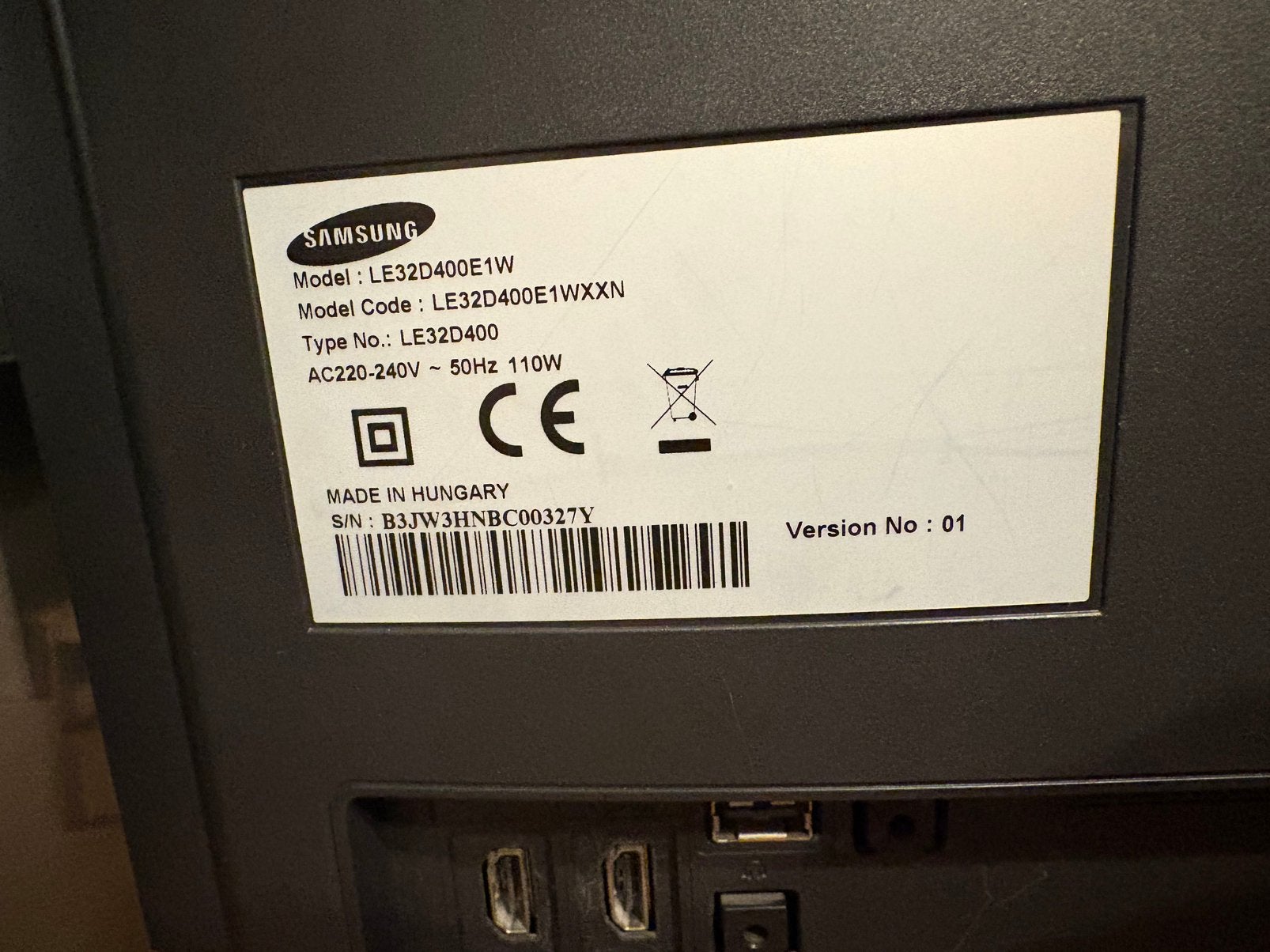 Tv samsung te koop, Audio, Tv en Foto, Ophalen, Gebruikt, Samsung