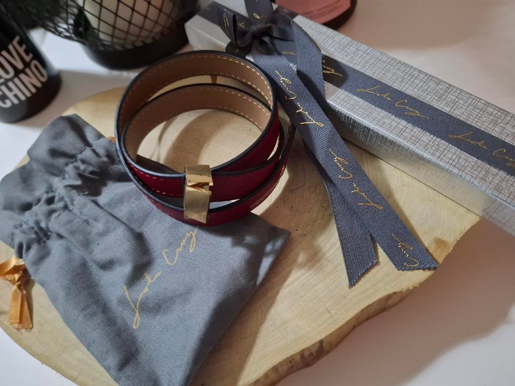 Lederen armband + stylo van Lola Cruz, Kleding | Heren, Riemen en Ceintuurs, Ophalen of Verzenden