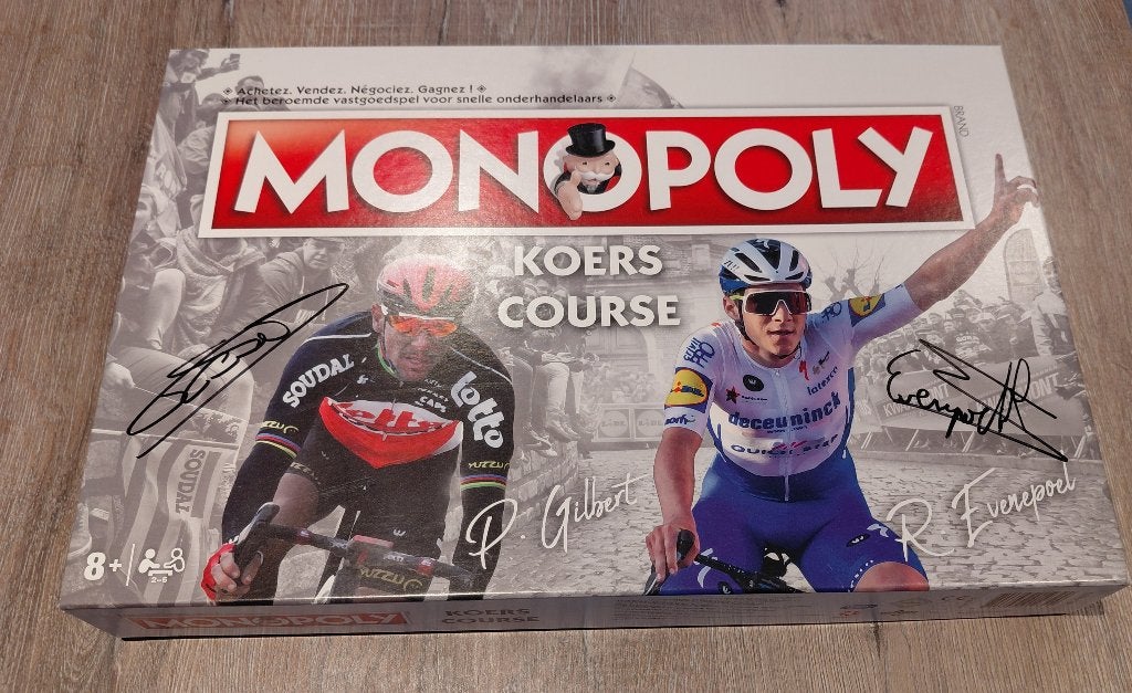 Monopoly koers - gesigneerd door Gilbert en Evenepoel, Ophalen, Nieuw