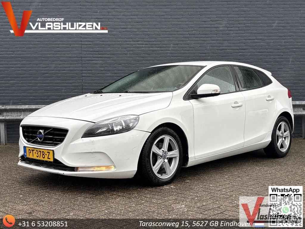 Volvo V40 1.6 D2 Momentum | Climate | Cruise | Navi | PDC |, Auto's, Volvo, 88 g/km, Wit, Start-stop-systeem, V40