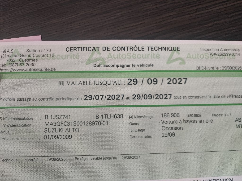 Prête à immatriculé Suzuki alto, Autos, Euro 5, Achat, 50 kW, Ordinateur de bord