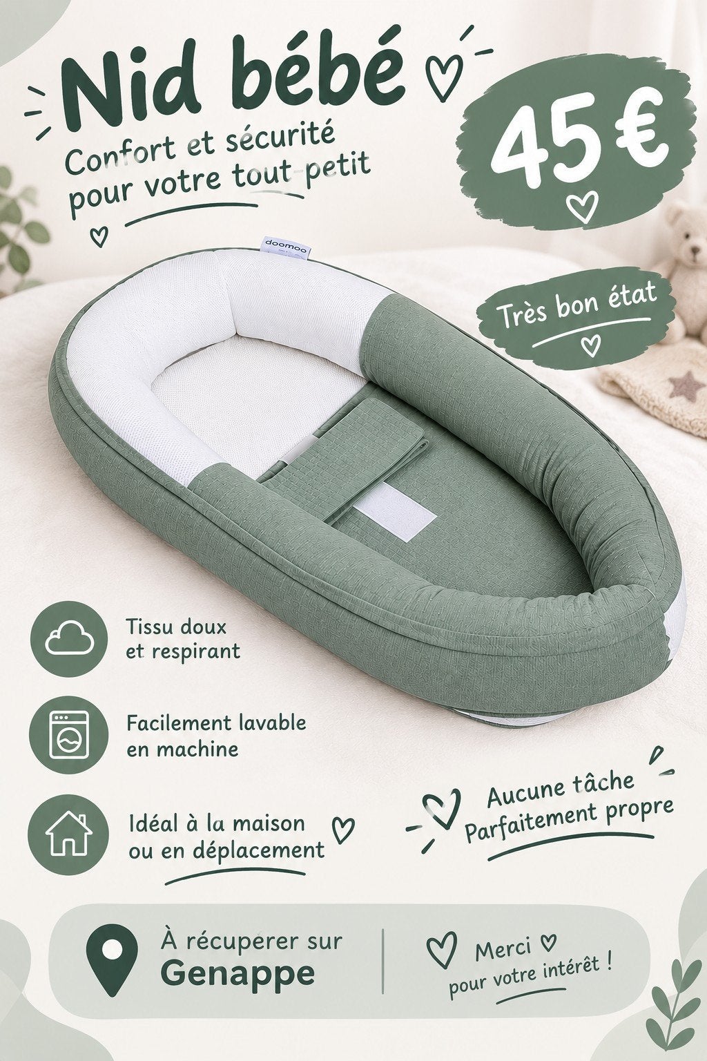 cocoon doomoo, Enfants & Bébés, Enlèvement ou Envoi