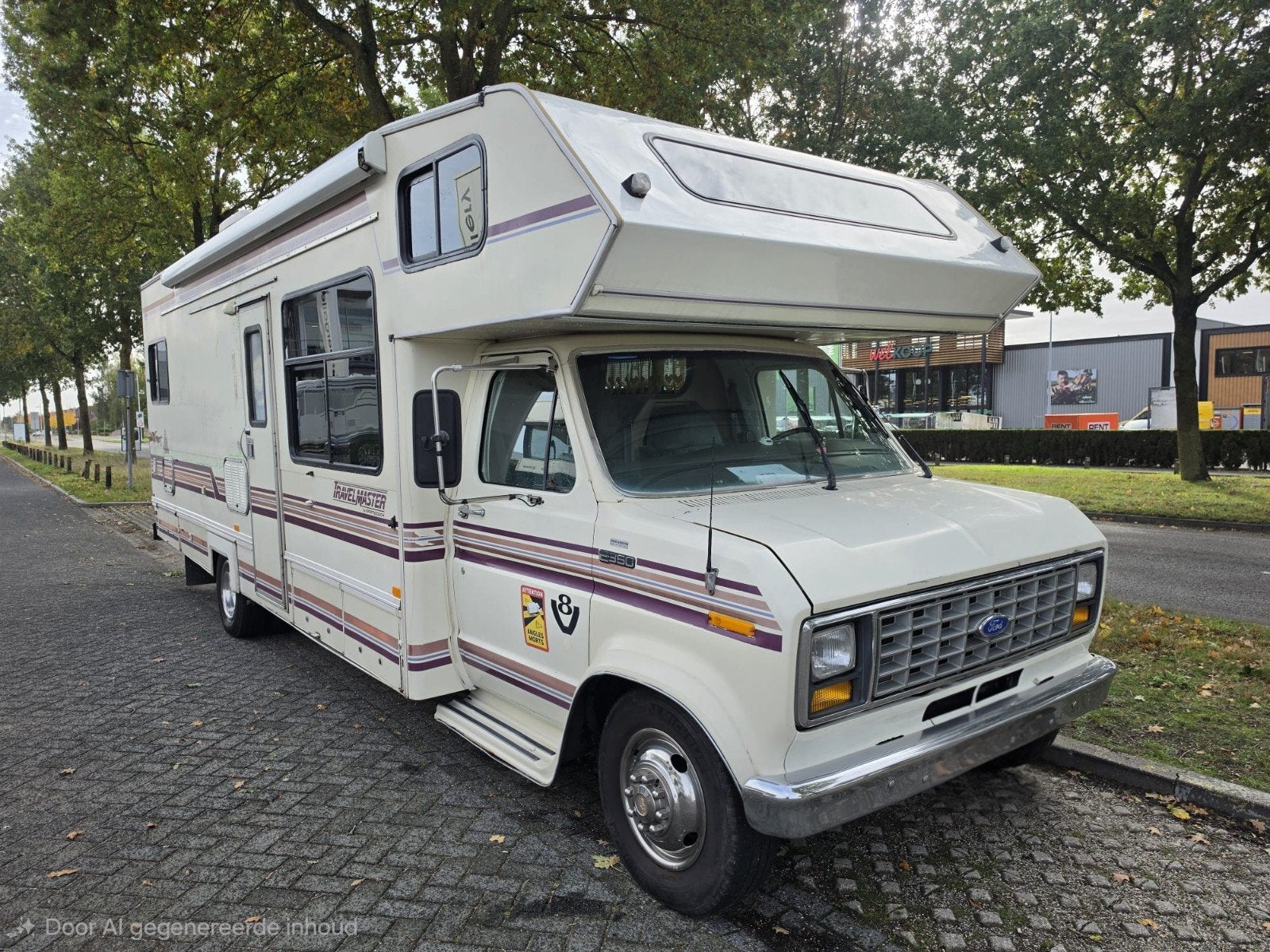 FORD USA E350 TRAVELMASTER AUTOMAAT RIJBEWIJS C, Caravans en Kamperen, Overige merken, Rondzit, Lengtebed, Bedrijf