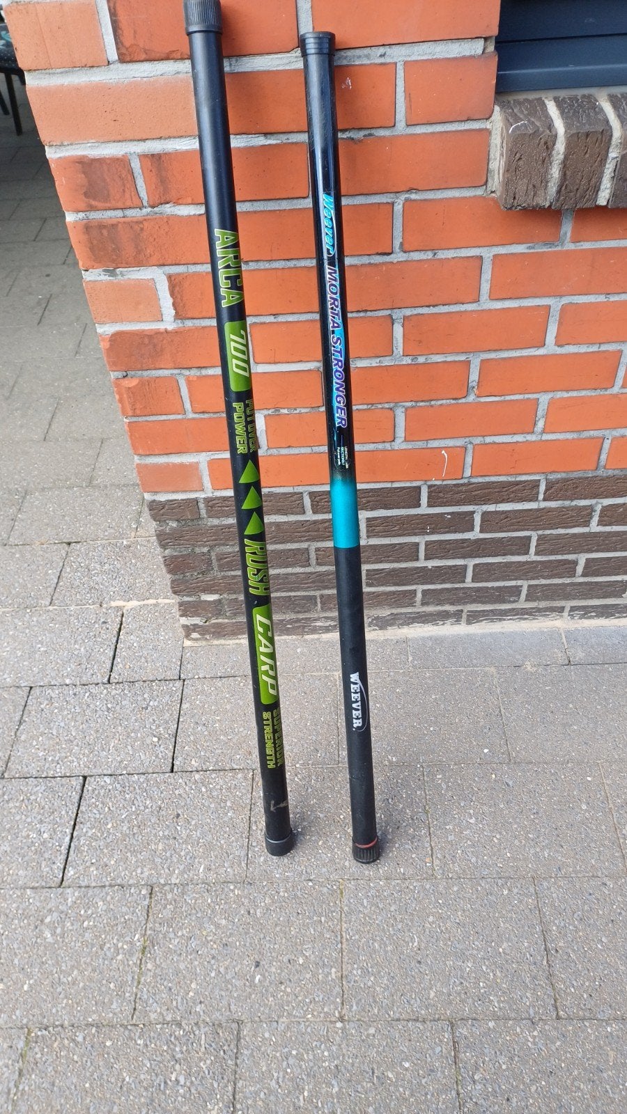 Karper stokken, Ophalen