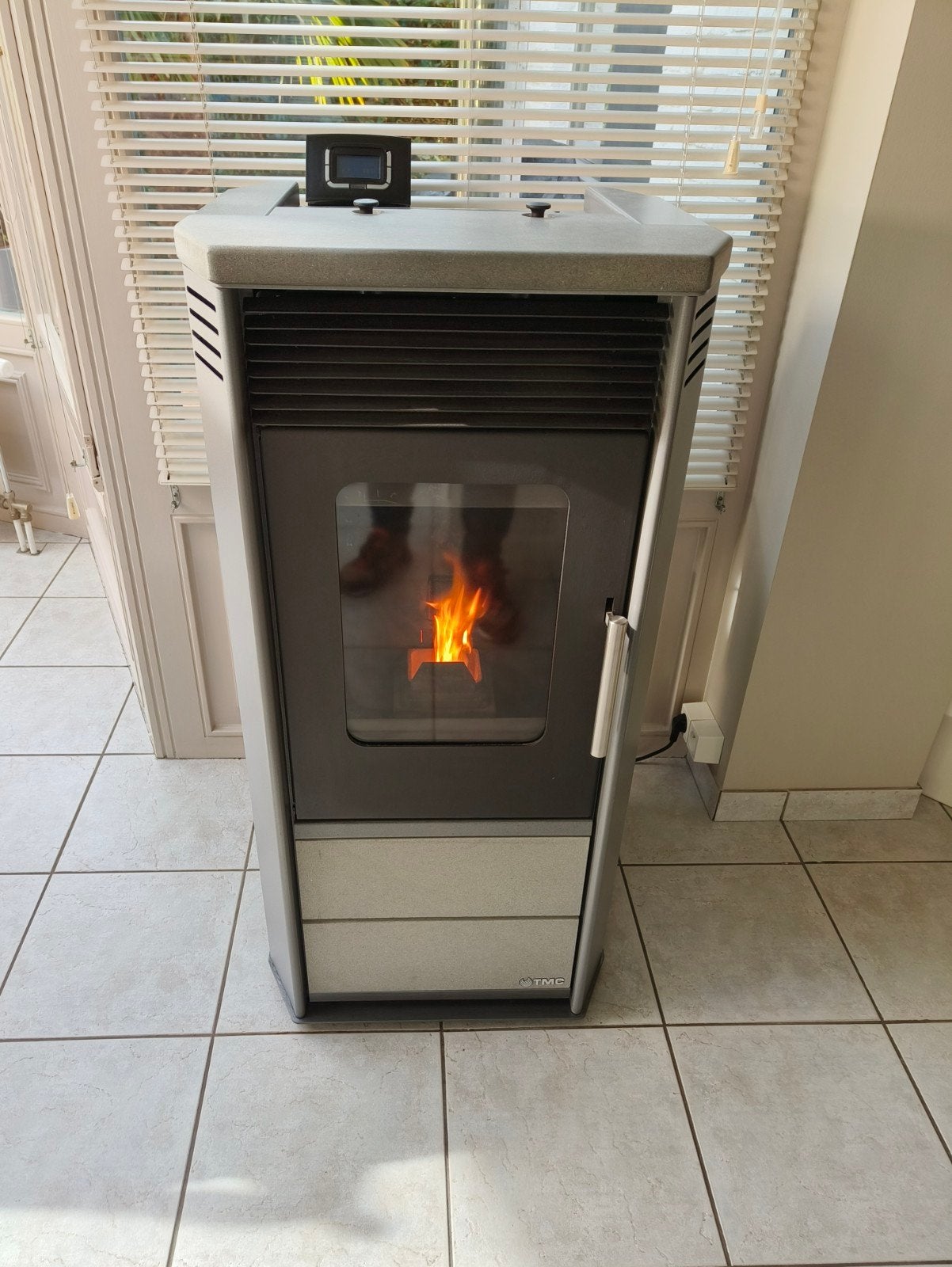 TMC speksteen Pelletkachel - type PP 210, Huis en Inrichting, Ophalen, Overige brandstoffen, Zo goed als nieuw, Pelletkachel