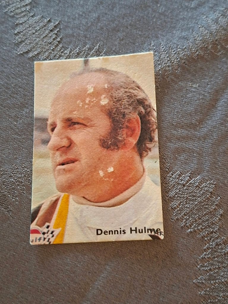 Prentje/Chromo : Dennis Hulme / Formule 1 / Victoria, Collections, Enlèvement ou Envoi, Utilisé, ForTwo