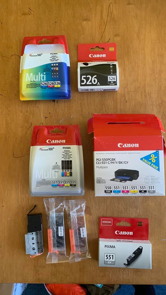 Lot de cartouche Canon Pixma 551 550 526, Enlèvement ou Envoi, Neuf
