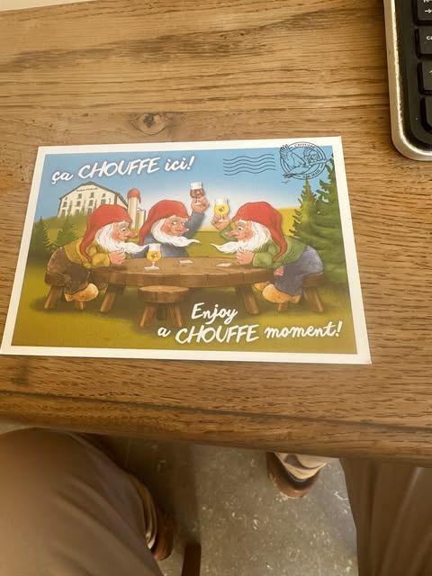ca chouffe ici postkaart, Ophalen of Verzenden, Nieuw, Overige typen, Overige merken
