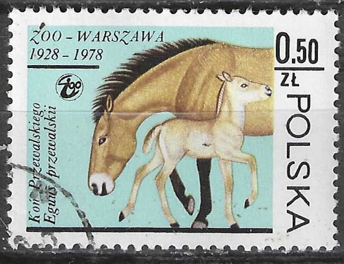 Pologne 1978 - Yvert 2414 - 50 ans du zoo de Varsovie (ST), Timbres & Monnaies, Timbres | Europe | Autre, Envoi, Pologne, Affranchi