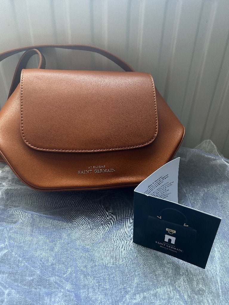 Sac Ateliers Saint Germain, Bruin, Nieuw, Leer, Ophalen