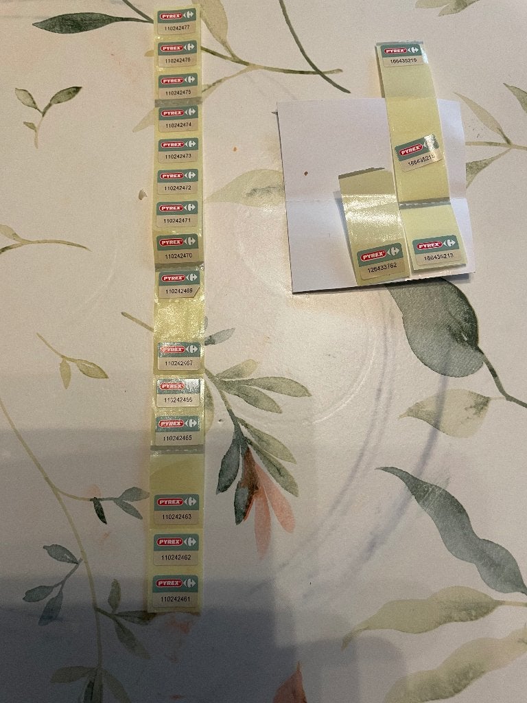 Pyrex zegels actie, Ophalen
