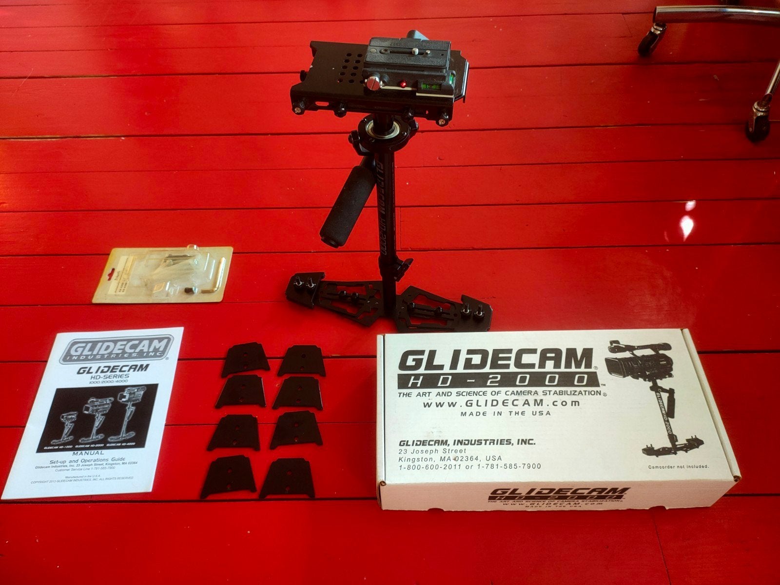 Glidecam Industries HD-2000, Enlèvement ou Envoi, Plaque de dégagement rapide, Comme neuf, 125 cm ou moins