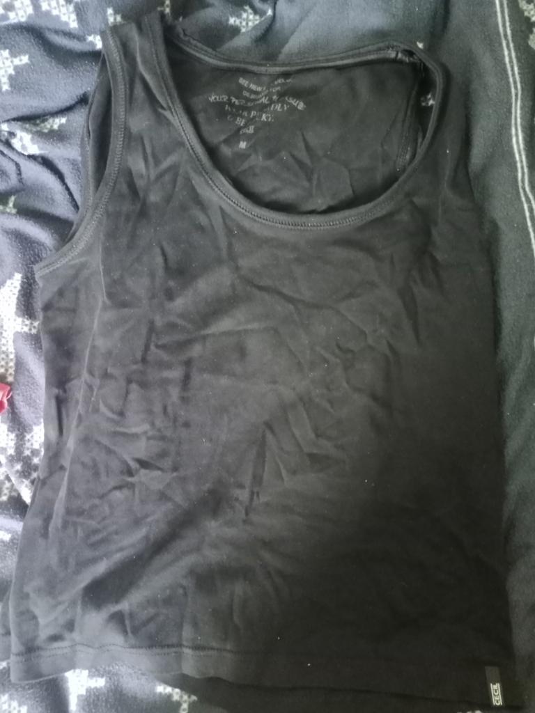 Zwarte tank top, Vêtements | Femmes, Tops, Enlèvement ou Envoi, Taille 38/40 (M)