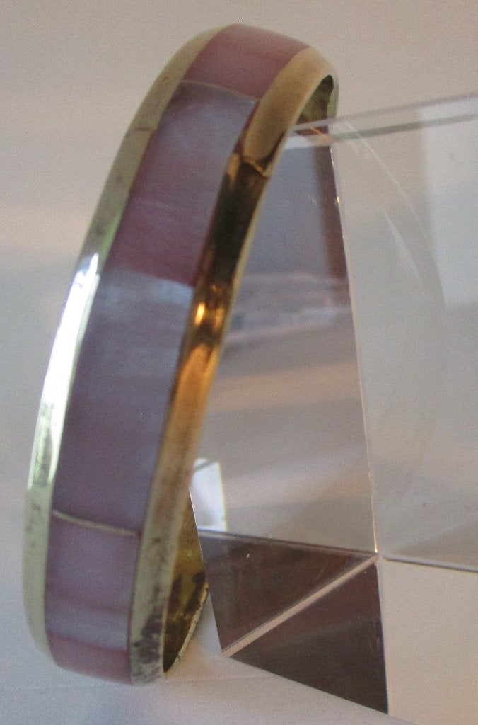 Armband AP01-3-:Roze Parelmoer-Ø6,7 cm. binnenmaat NIEUW, Bijoux, Sacs & Beauté, Envoi, Neuf, Rose, Autres matériaux